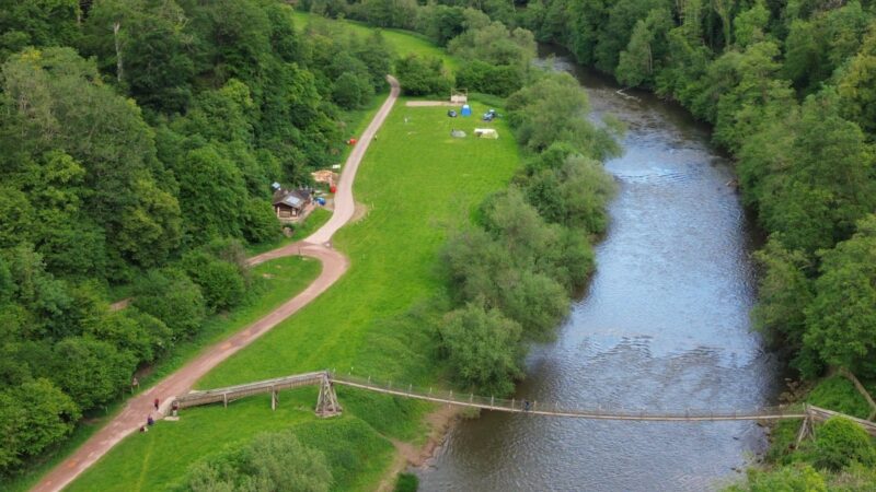 Biblins Campsite in the Wye Valley
